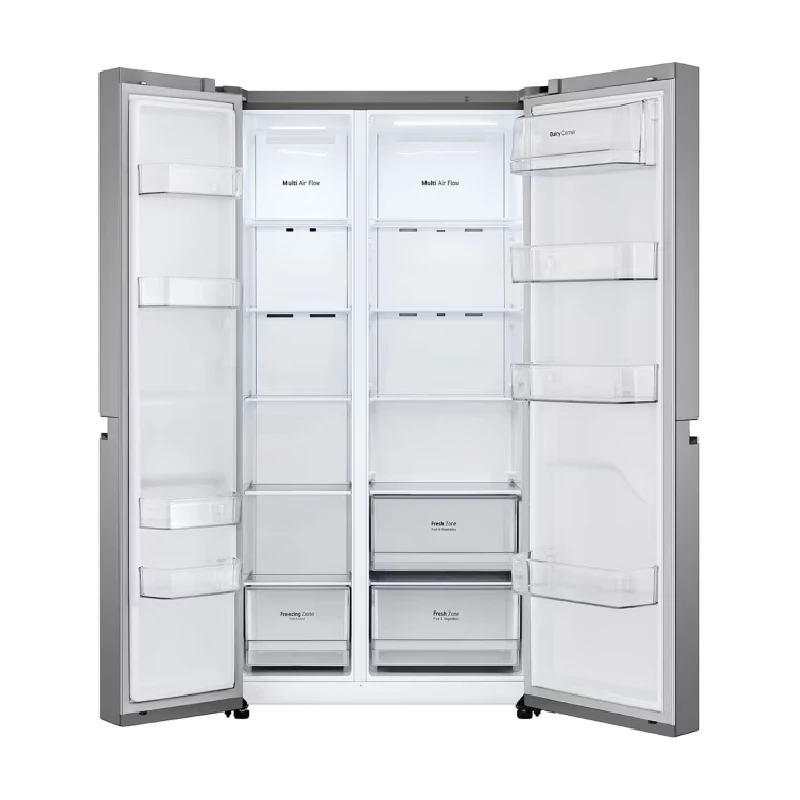 LG 649L 4-Door Side by Side Refrigerator Angle